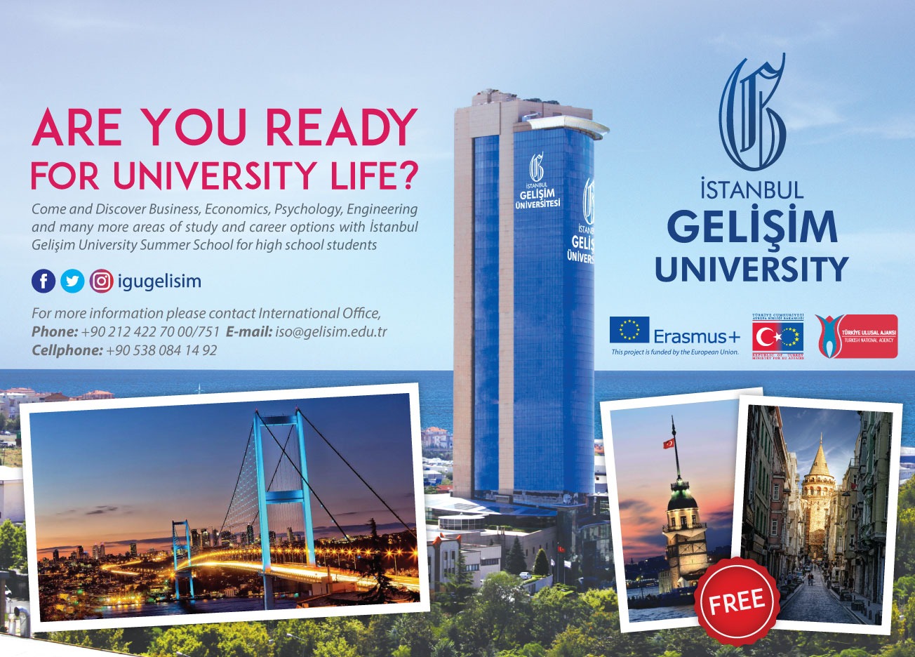 summer school igu istanbul gelisim university